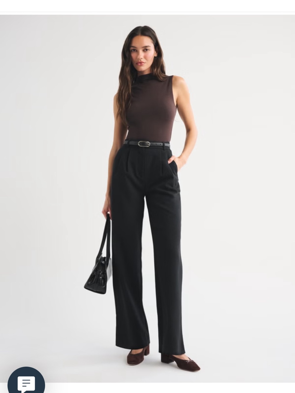 NWT Abercrombie Sloane Tailored Pants in Black